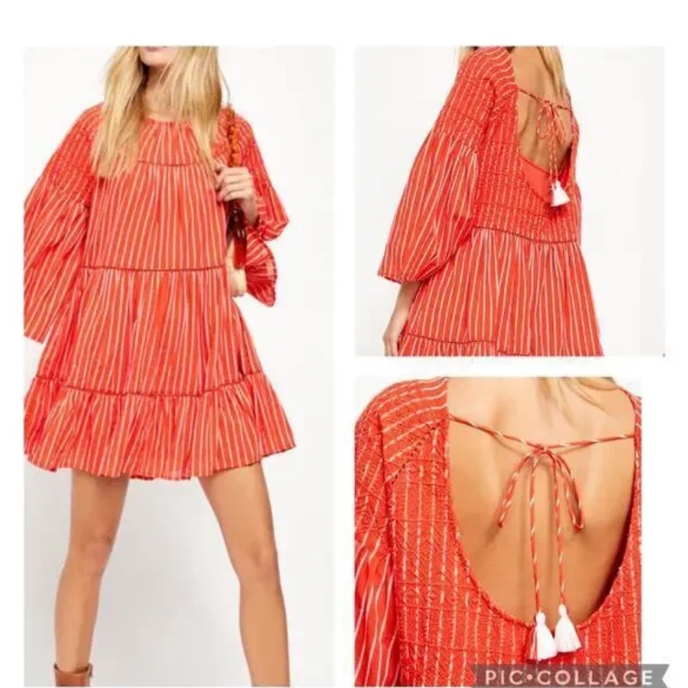 Free People Lola Mini Embroidered
Dress, Size Medium
Free People